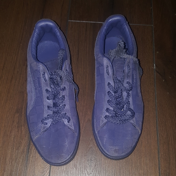 Solange Knowles Classic Blue Suede Puma 7 1/2 - Picture 1 of 3